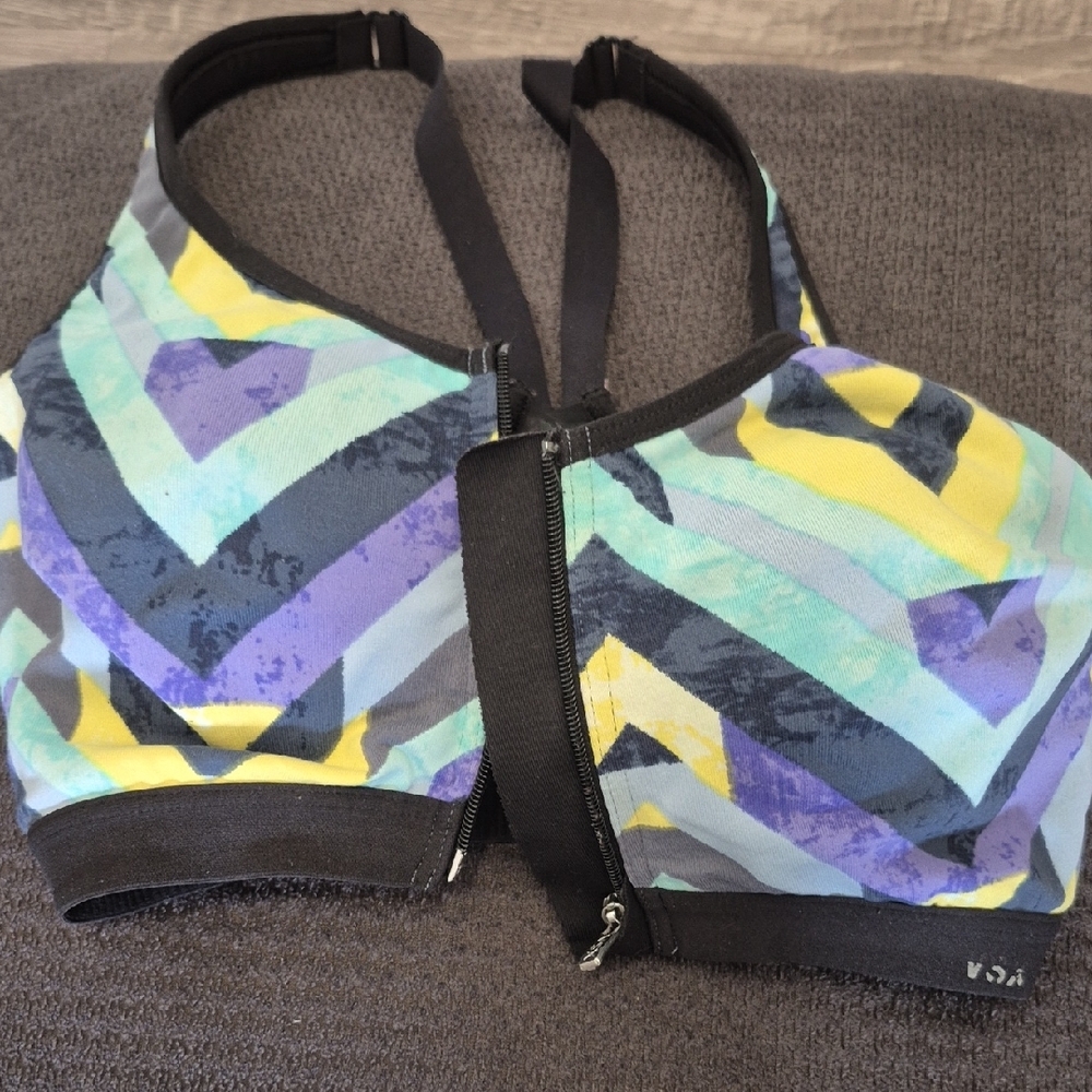 Colorful Geometric Sports Bra